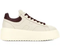 Low-Top Sneaker Platform Sneakers With Round Toe beige
