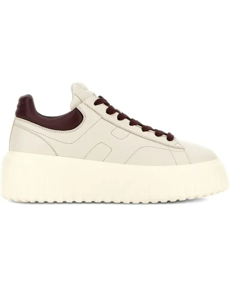 Hogan Low-Top Sneaker Platform Sneakers With Round Toe beige Beige