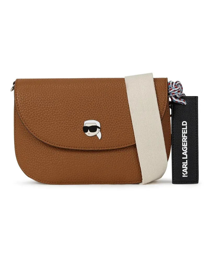Karl Lagerfeld Crossbody Bags Ikon Pebble Umhängetasche braun Braun