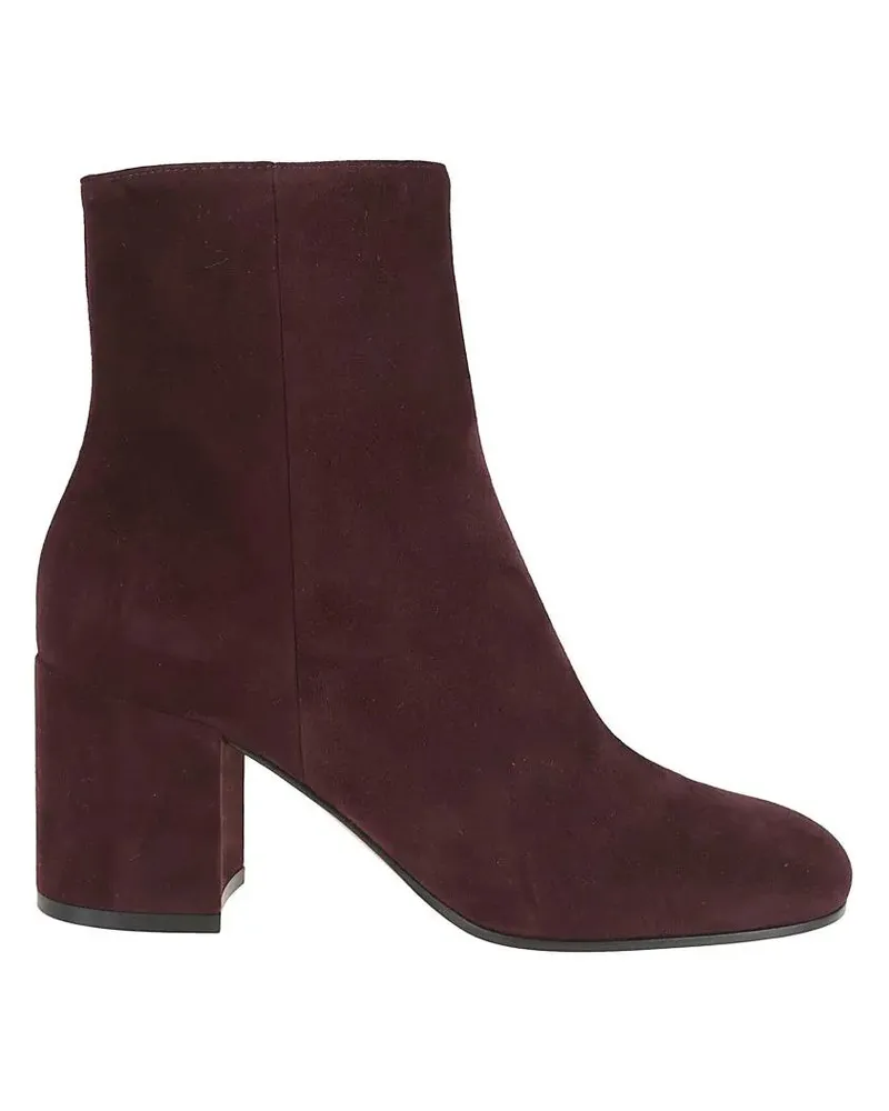 Gianvito Rossi Stiefel Joelle Ankle Boot In Ultra-Soft Suede rot Rot