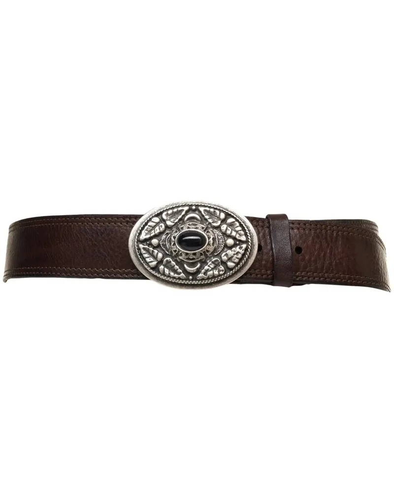 Campomaggi Gürtel Grained leather belt braun Braun
