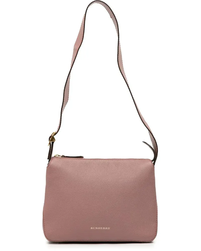 Burberry Hobo Bags Small Grained Calfskin Helmsley Crossbody rosa Gold