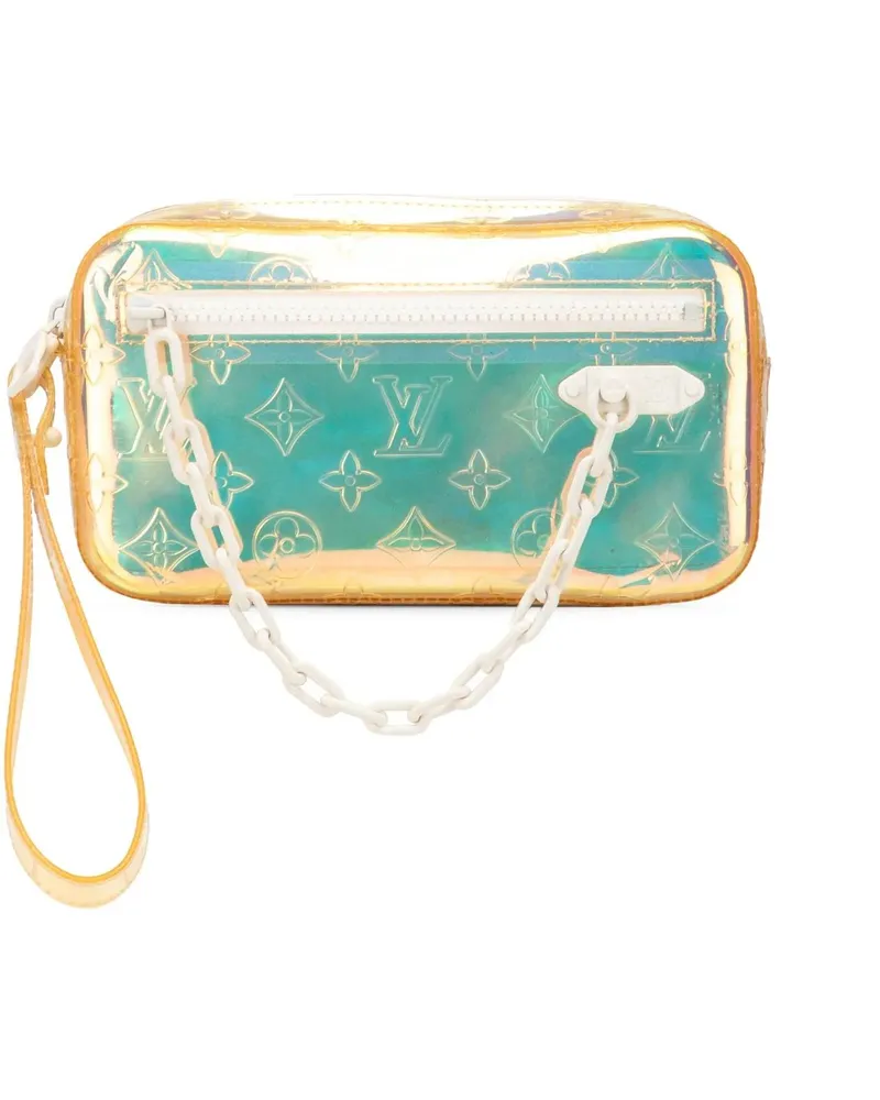 Louis Vuitton Clutches Monogram Prism Pochette Volga weiß Weiß