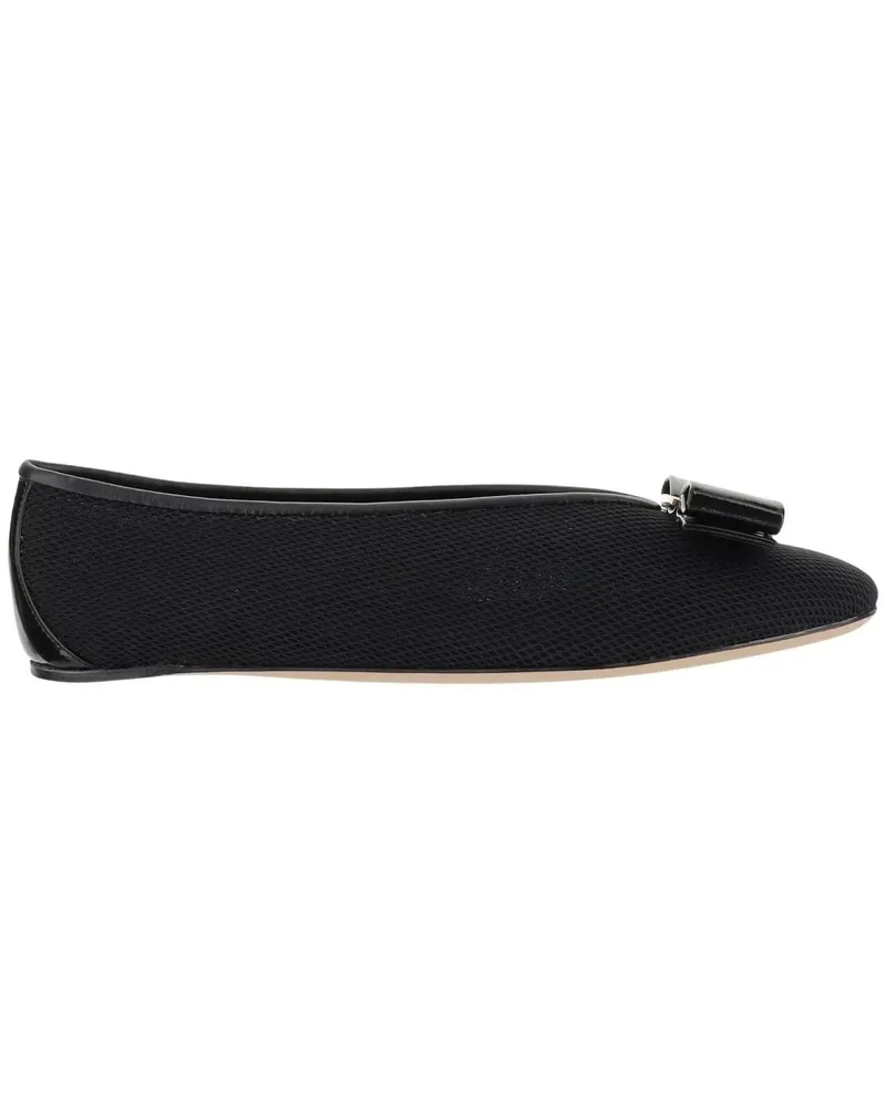 Ferragamo Vara Bow Ballerinas schwarz Schwarz