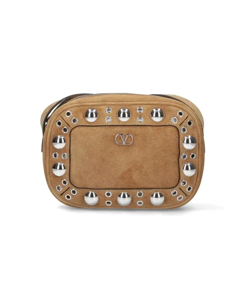 Valentino Garavani Hobo Bags Beige Minimalist Structured Bag With Clean Lines beige Beige