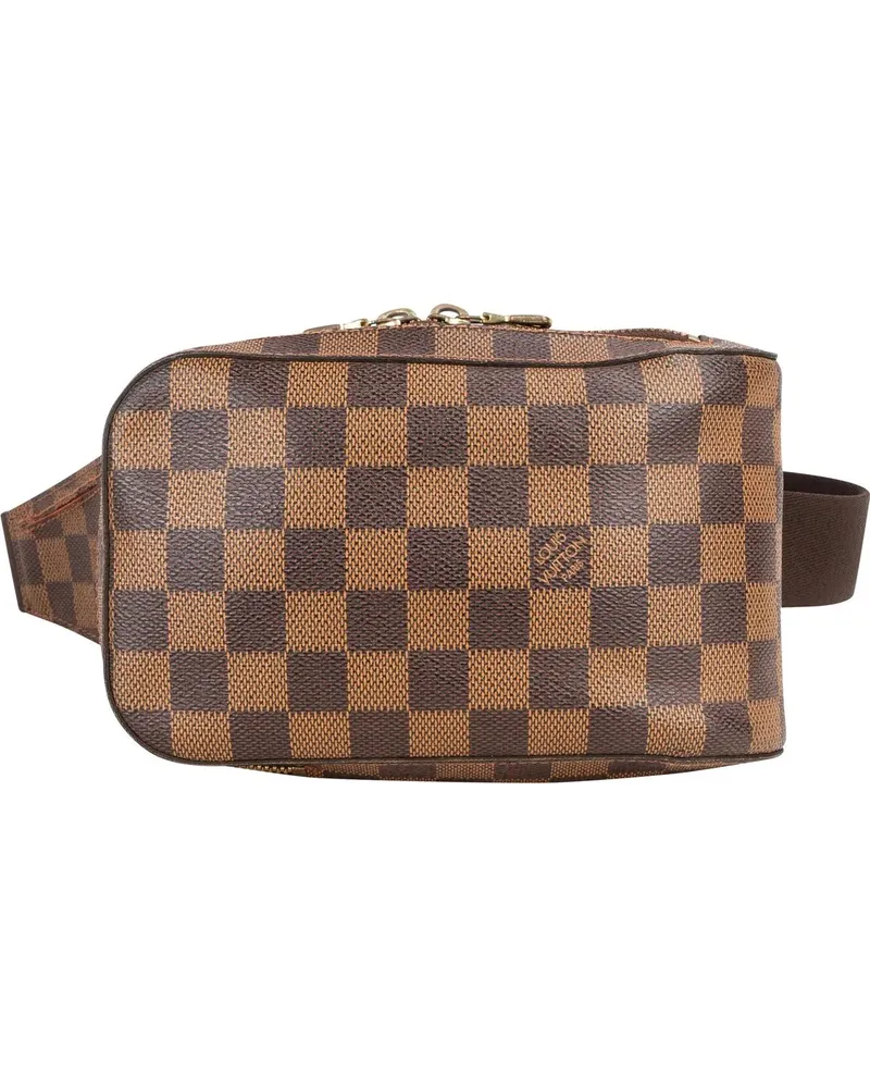 Louis Vuitton Crossbody Bags  Damier Ebene Monogram Geronimo Cross braun Braun