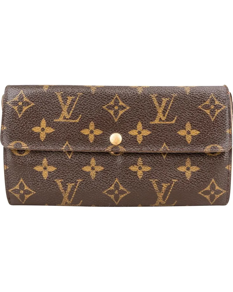 Louis Vuitton Portemonnaie  Canvas Monogram Sarah Wallet braun Braun