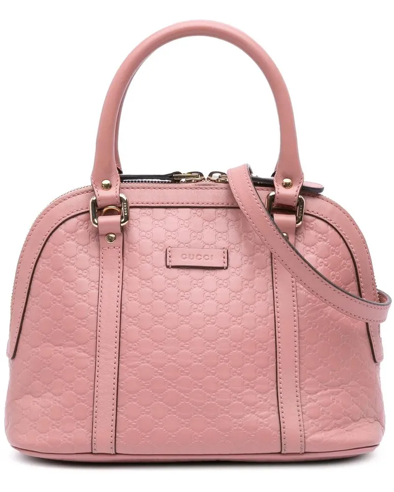 Gucci Hobo Bags 2016-2024 Mini Microssima Dome Satchel rosa Gold