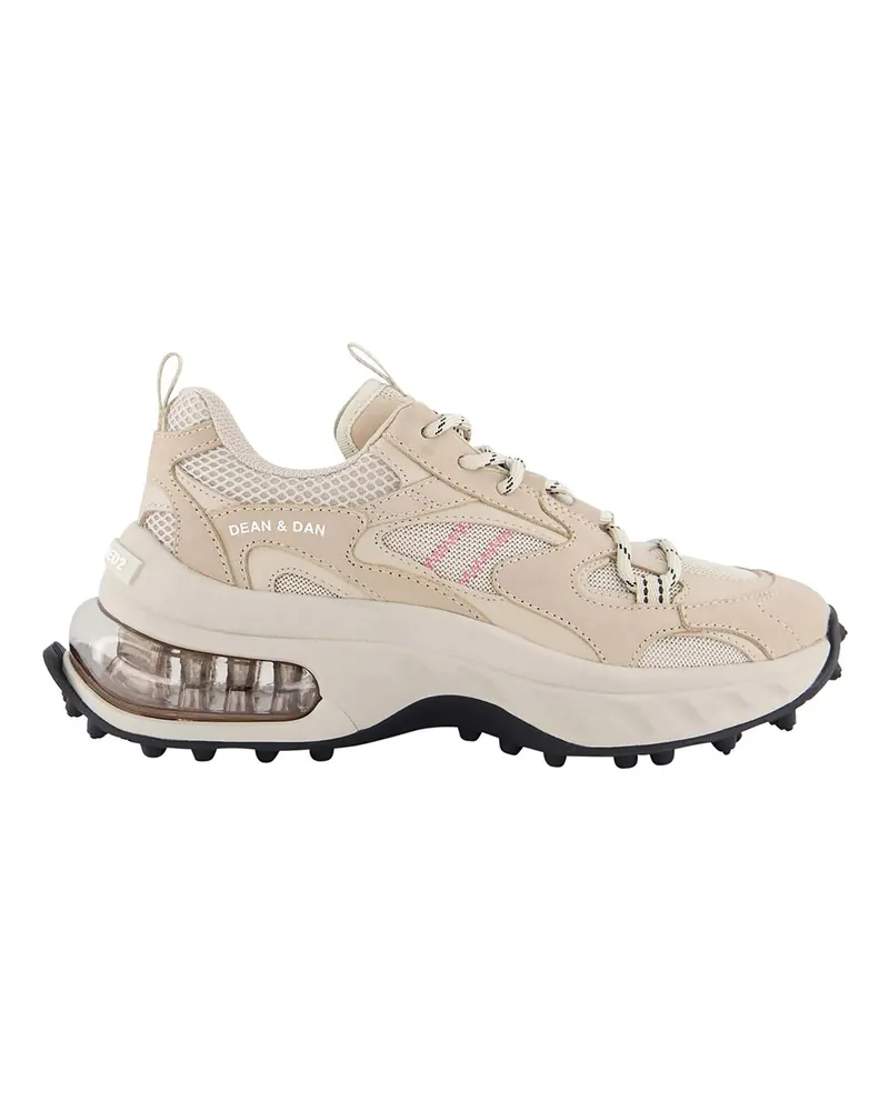 Dsquared2 Low-Top Sneaker Dames Lace-Up Low Top Sneakers beige Beige