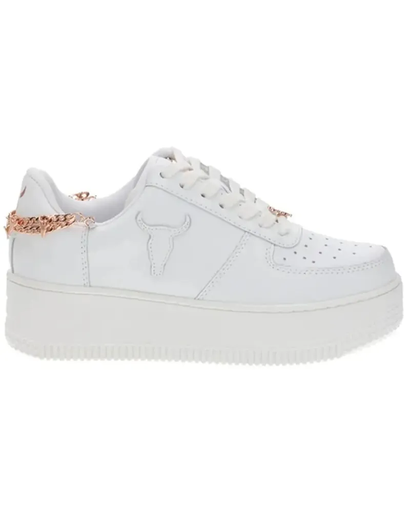 WINDSOR SMITH Low-Top Sneaker Sneakers Biancooro Rosa weiß Weiß