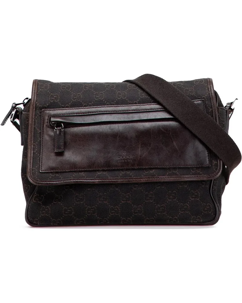 Gucci Hobo Bags GG Canvas Crossbody braun Braun