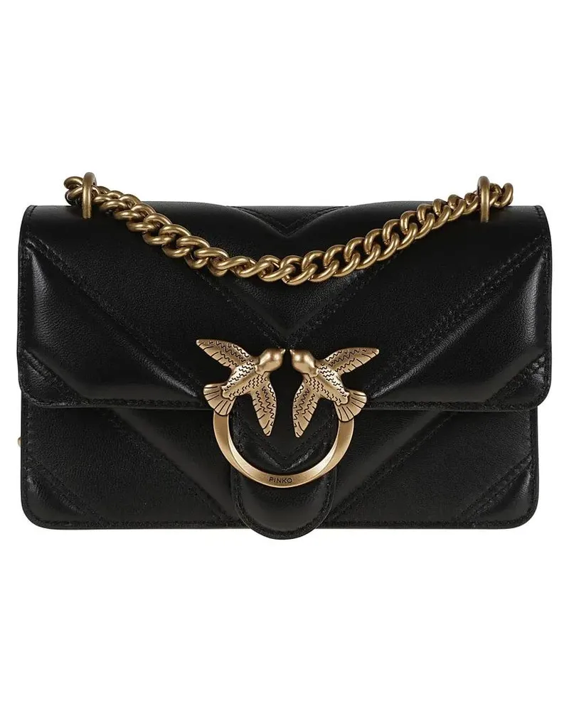 Pinko Hobo Bags Love Bag Bag In Nappa schwarz Schwarz
