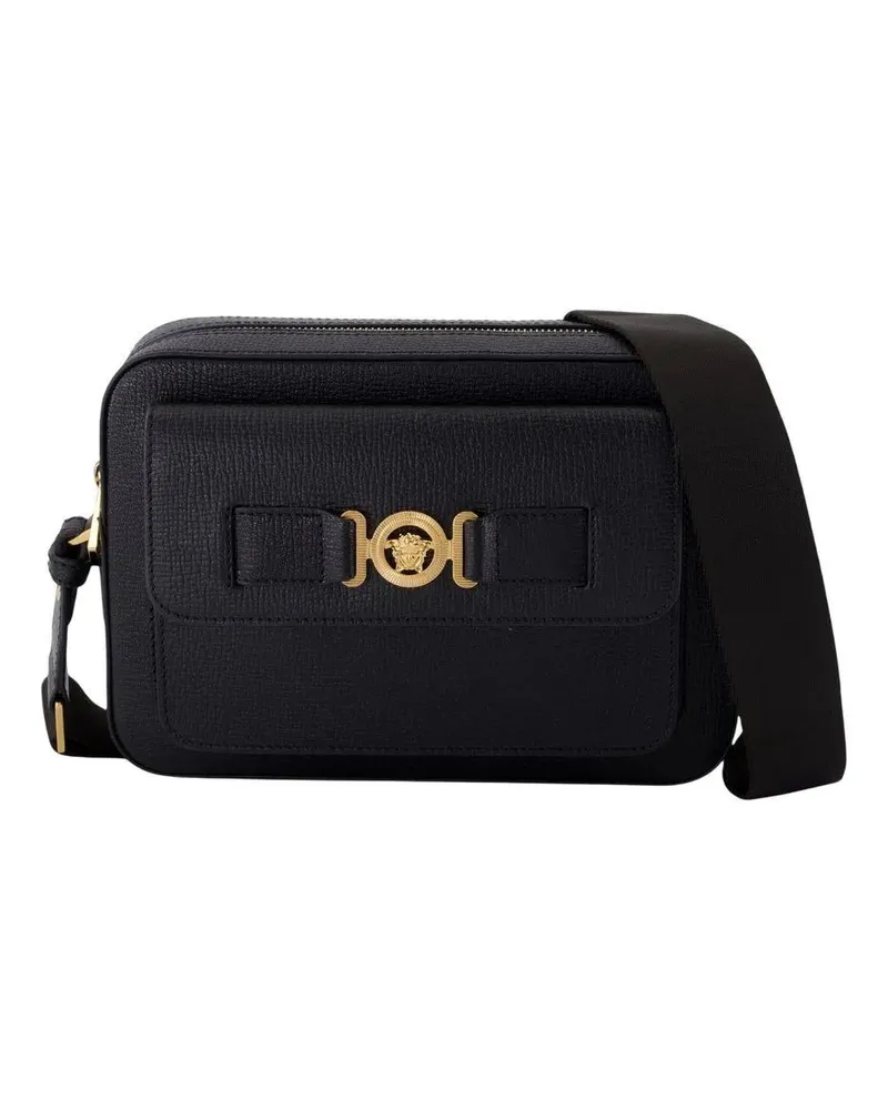 Versace Hobo Bags Crossbody Goat Leather Crossbody - Leather - Black schwarz Schwarz
