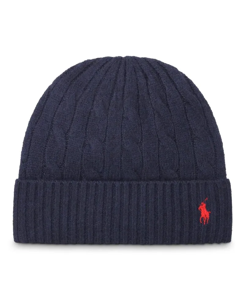 Ralph Lauren Caps & Mützen Beanie mit Logo blau Blau