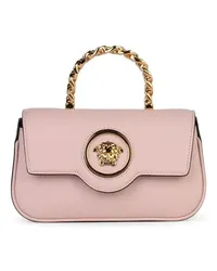 Versace Crossbody Bags La Medusa' Pink Leather Mini Bag Rosa