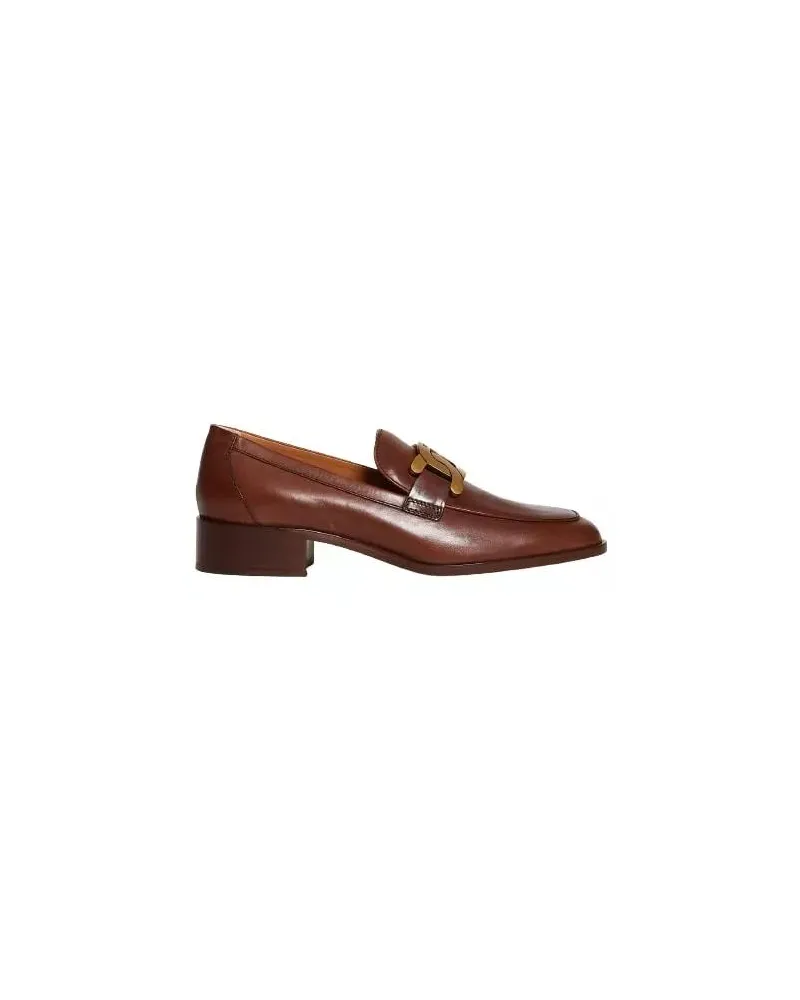 TOD'S 35mm Heel Leather Moccasin braun Braun