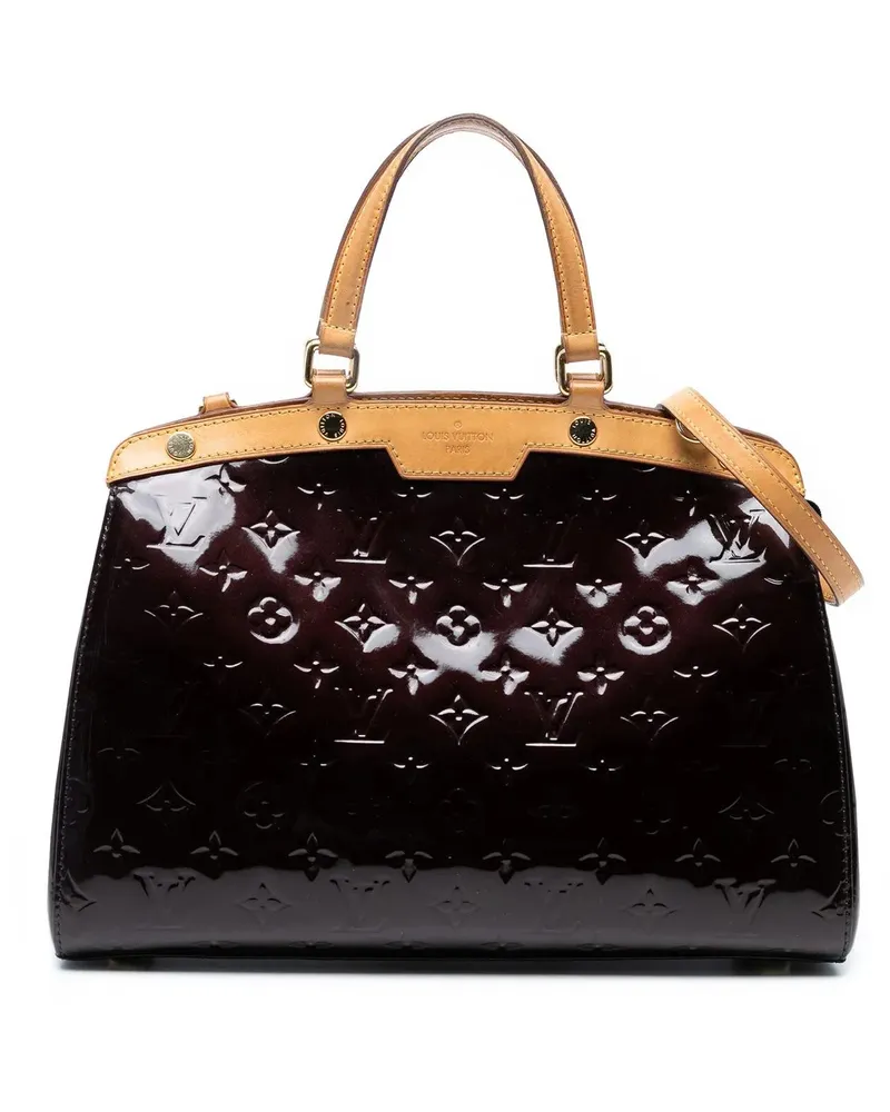 Louis Vuitton Hobo Bags Monogram Vernis Brea MM orange Orange