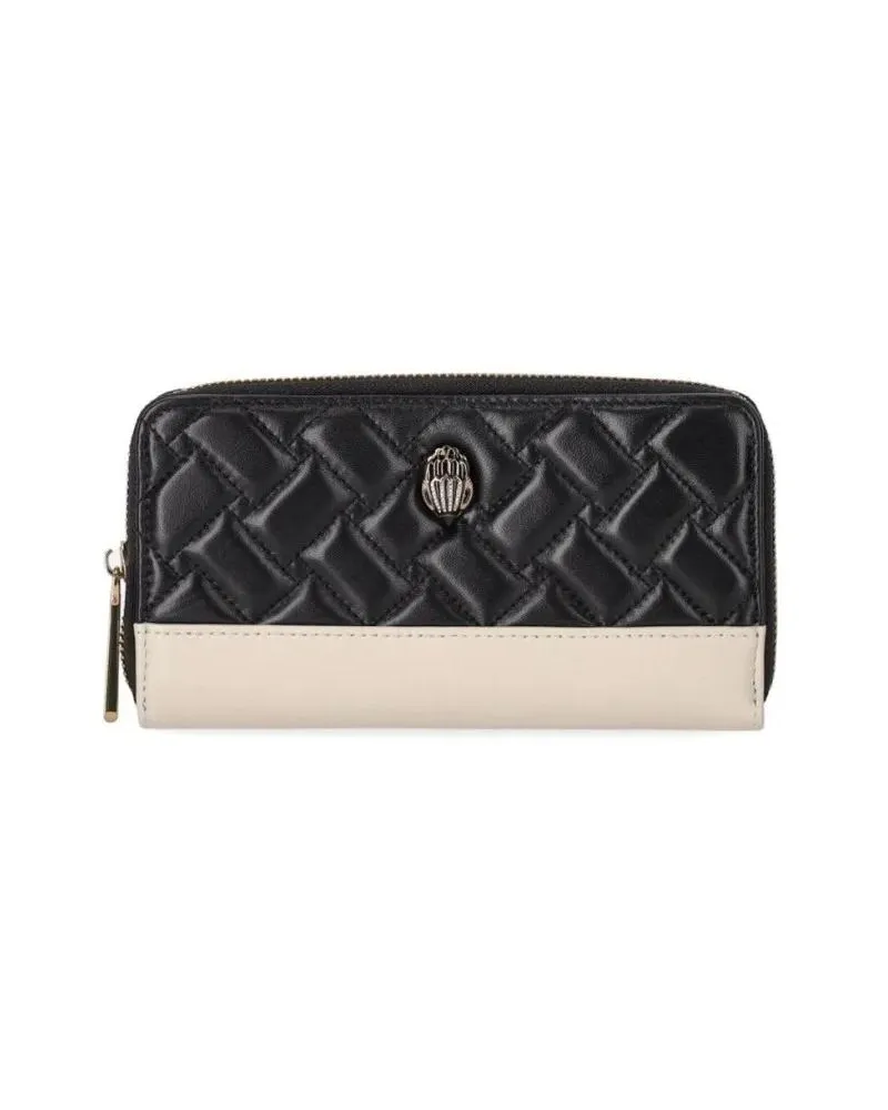 Kurt Geiger Portemonnaie Kensington Black White Wallet schwarz Schwarz