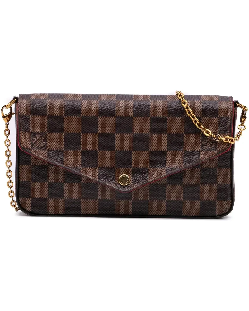 Louis Vuitton Hobo Bags Damier Ebene Pochette Felicie braun Braun