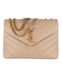 Saint Laurent Crossbody Bags LouLou Shoulder Bag S Leather Beige