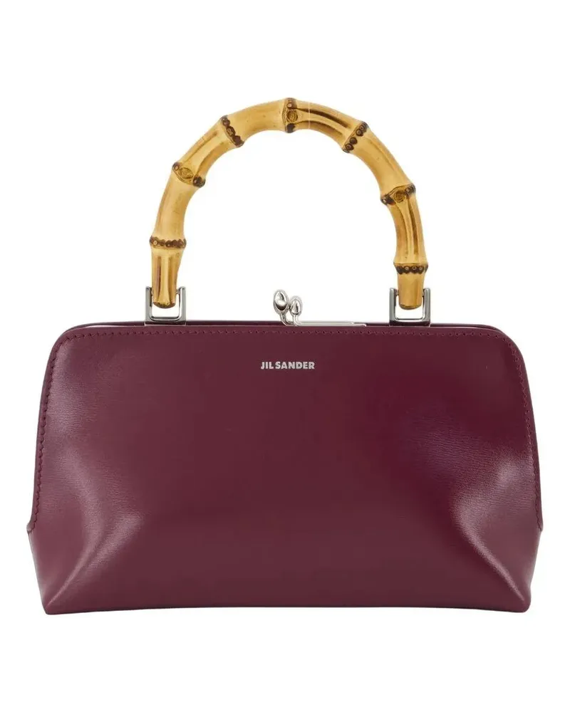 Jil Sander Crossbody Bags Goji Mini Bamboo Purse - Leather - Burgundy rot Rot