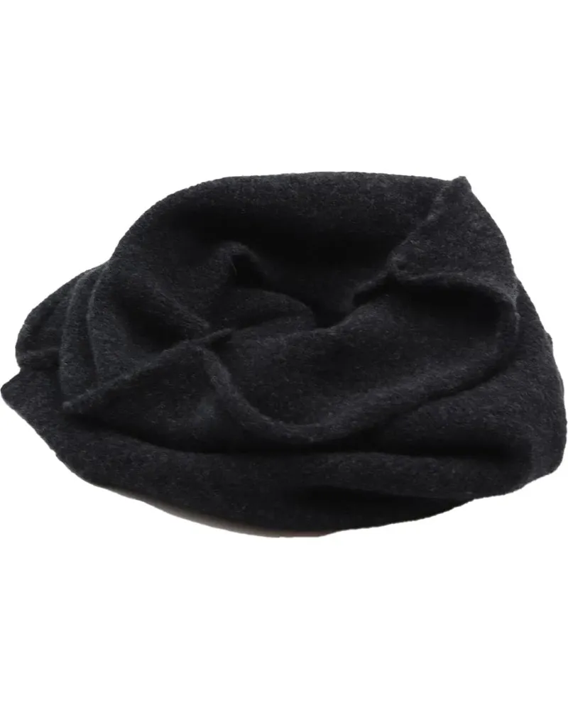 Isabel Benenato Handschuhe Col Yack Noir  femme homme GK03 01 schwarz Schwarz