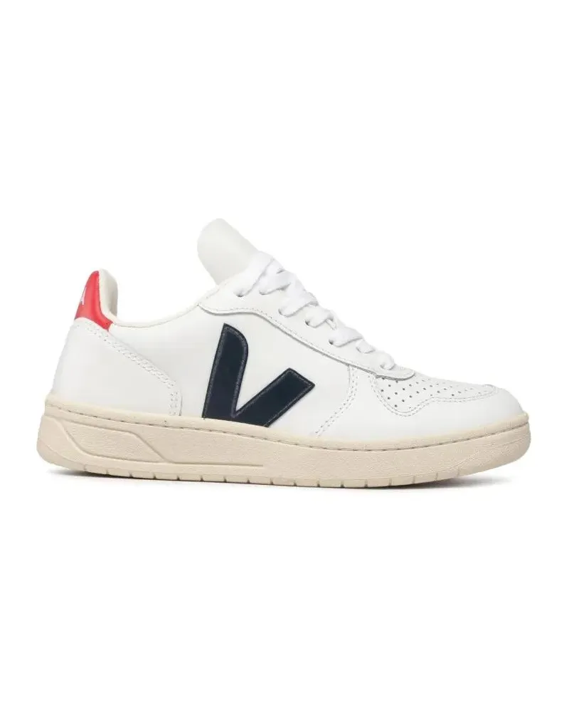 VEJA Low-Top Sneaker V-10 Leather Sneakers weiß Weiß