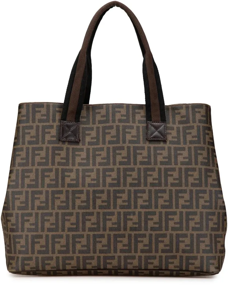 Fendi Shopper Zucca Spalmati Tote braun Braun