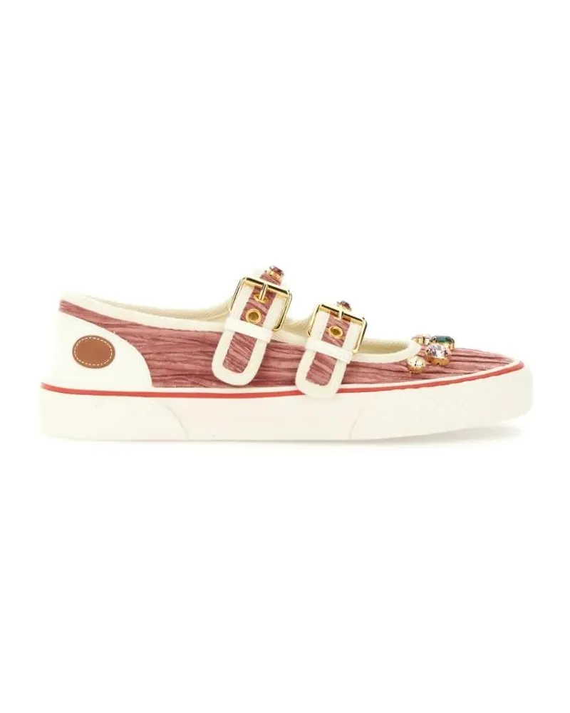 Valentino Garavani Low-Top Sneaker Velvet "Dollyboard" Ballerina Sneaker pink Rosa