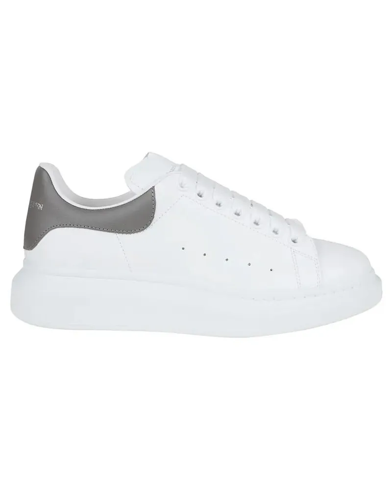Alexander McQueen Low-Top Sneaker Oversized White Leather Sneakers weiß Weiß