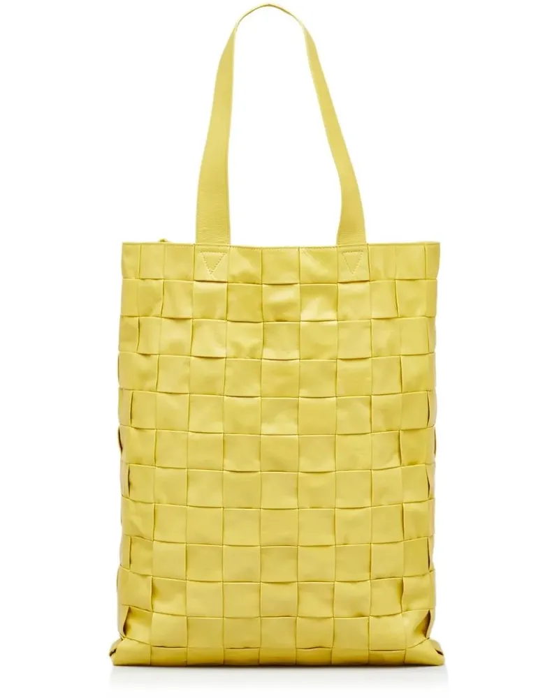 Bottega Veneta Shopper 21st Maxi Nappa Intrecciato Cassette Tote gelb Gelb