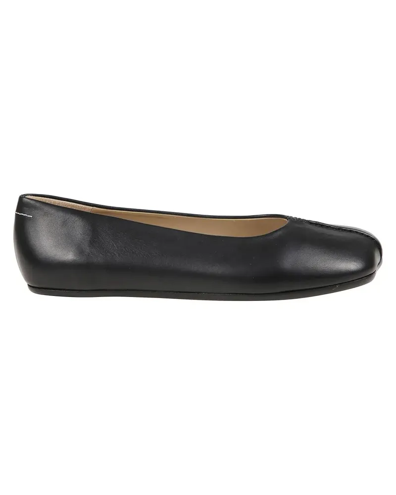 Maison Margiela Rounded-Toe Ballerina Flats schwarz Schwarz