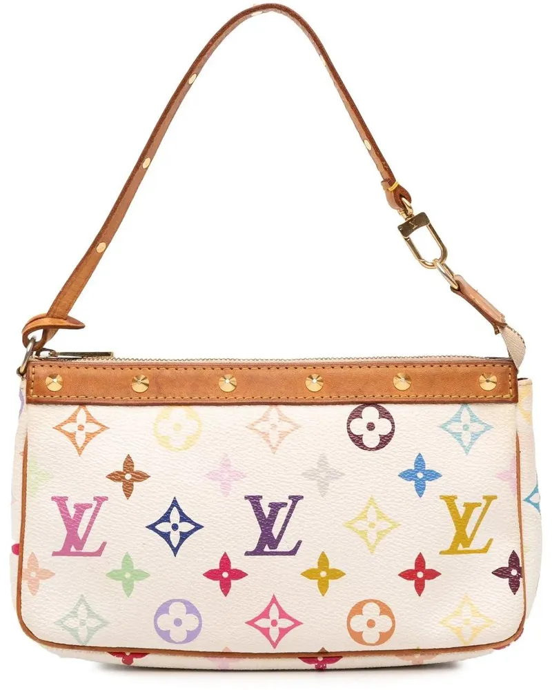 Louis Vuitton Hobo Bags Monogram Multicolore Pochette Accessoires weiß Weiß
