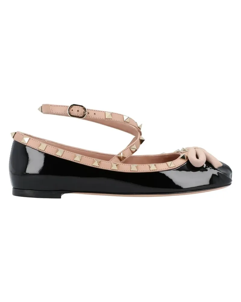 Valentino Garavani Rockstud Ballerina Shoes Black schwarz Schwarz