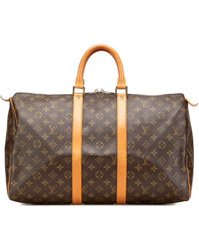 Louis Vuitton Weekender Monogram Keepall 45 braun Braun