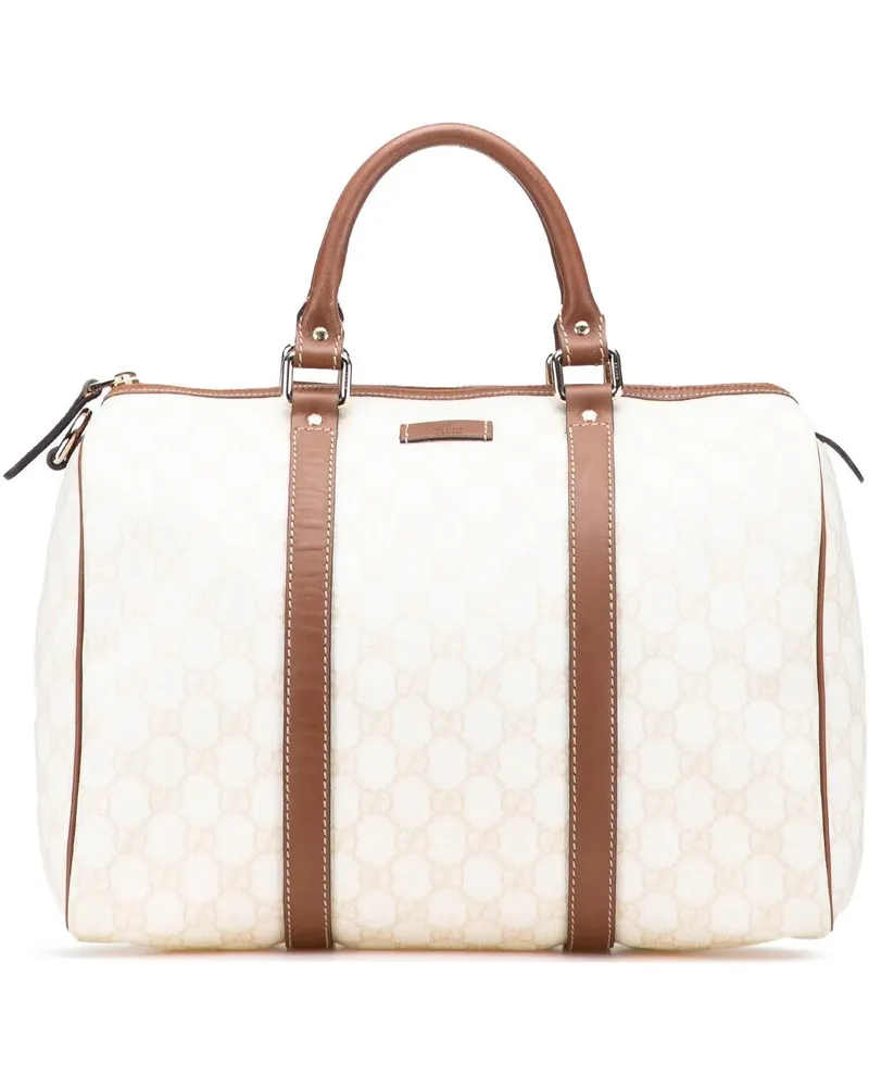 Gucci Crossbody Bags Medium GG Supreme Joy Boston weiß Weiß
