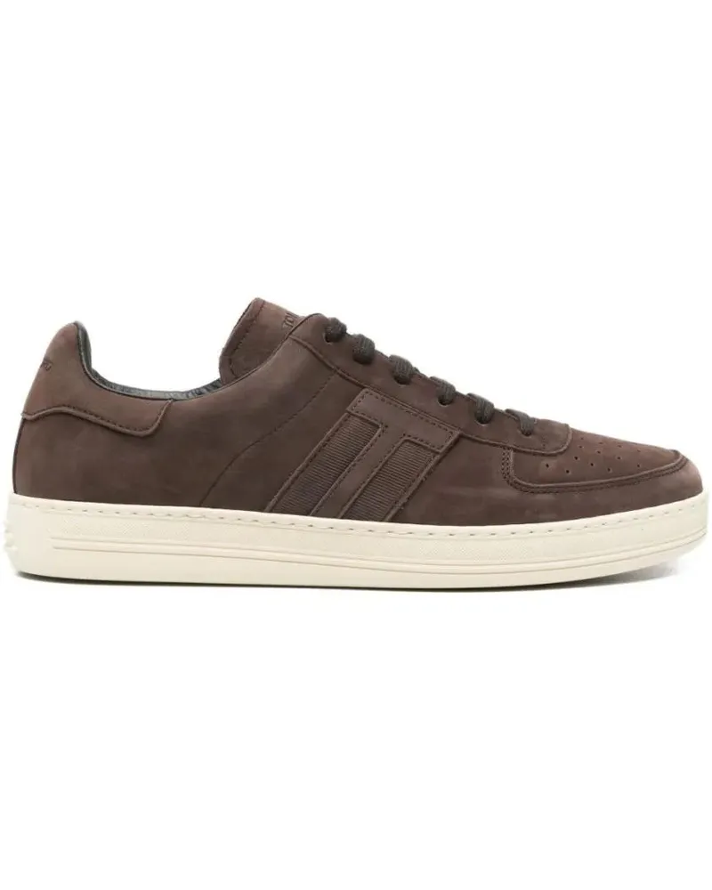 Tom Ford Low-Top Sneaker Low-Top Sneakers With Dark Brown Upper braun Braun
