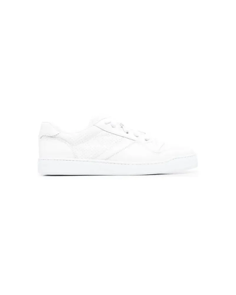 Doucal´s Low-Top Sneaker Calf-Leather Low-Top Sneakers weiß Weiß