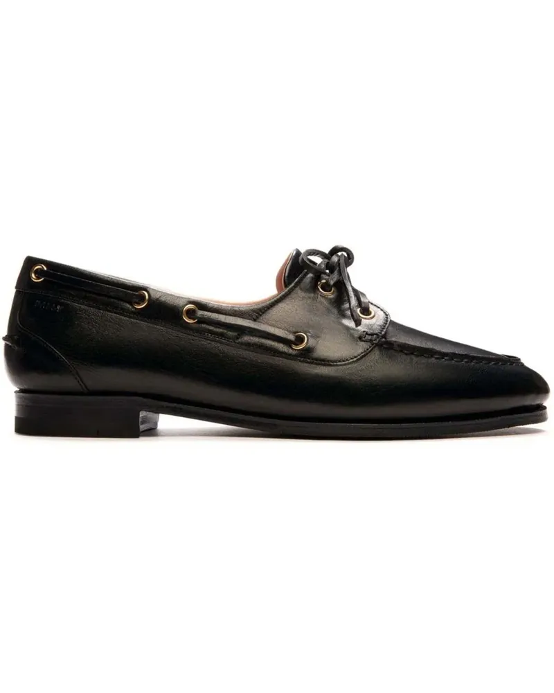 Bally Loafer Flat Shoes Black schwarz Schwarz