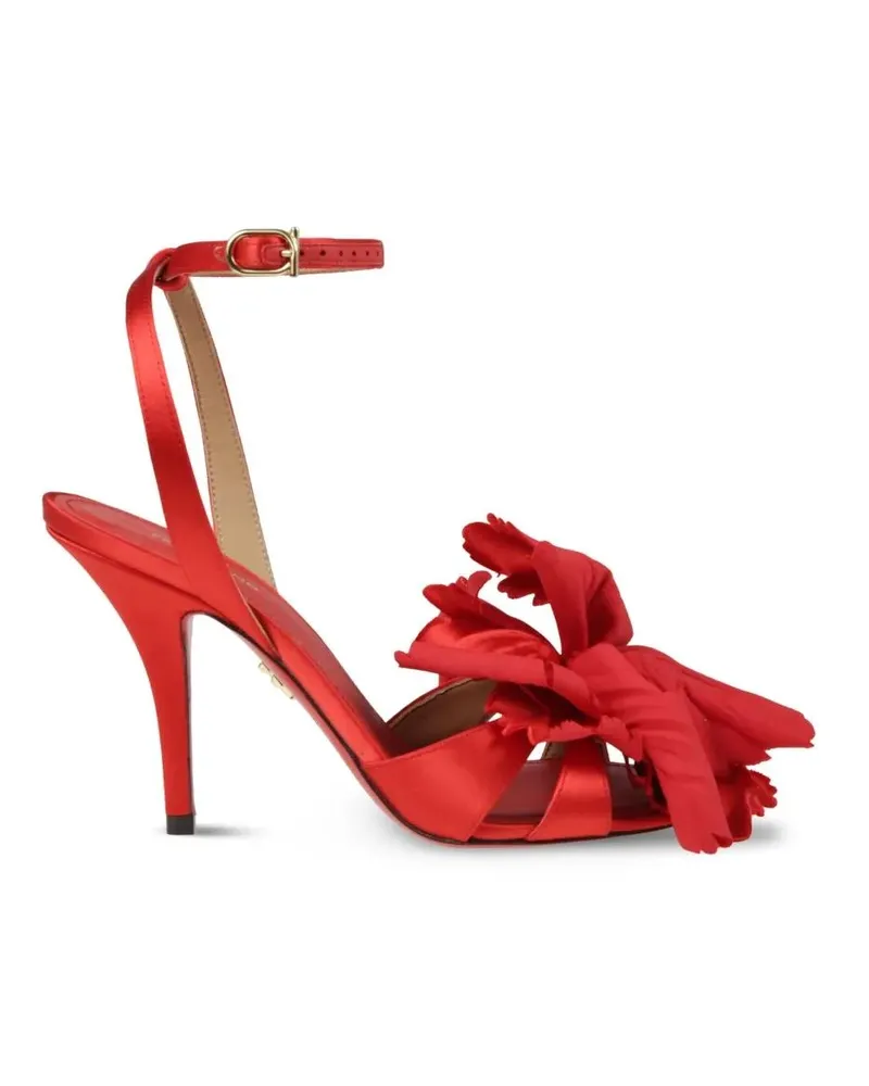 Ferragamo Hohe Schuhe High Heel Shoes Footwear rot Rot