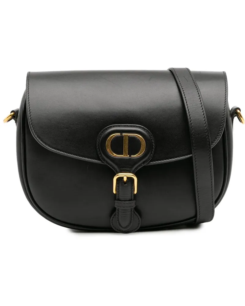 Dior Hobo Bags Medium Leather Bobby Crossbody schwarz Schwarz