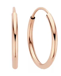 Isabel Bernard Ohrringe La Concorde Cerise 14 karat rose hoop earrings Quarz