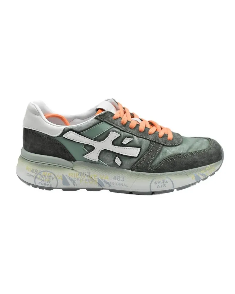 Premiata Low-Top Sneaker Green Low Shoes With Iconic Silhouette grün Grün
