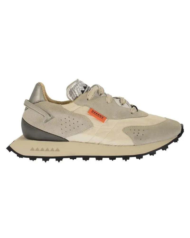 RUN OF Low-Top Sneaker Vaporix - Suede And Nylon Trainers beige Beige