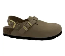 Sandalen Tokio Clog – Sandcastle Nubuck Leather grün