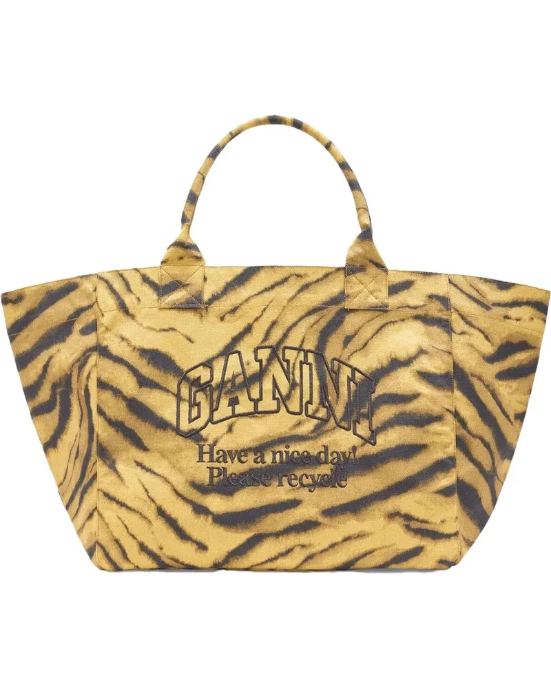 Ganni Crossbody Bags Dames Shopper XXL weiß Weiß