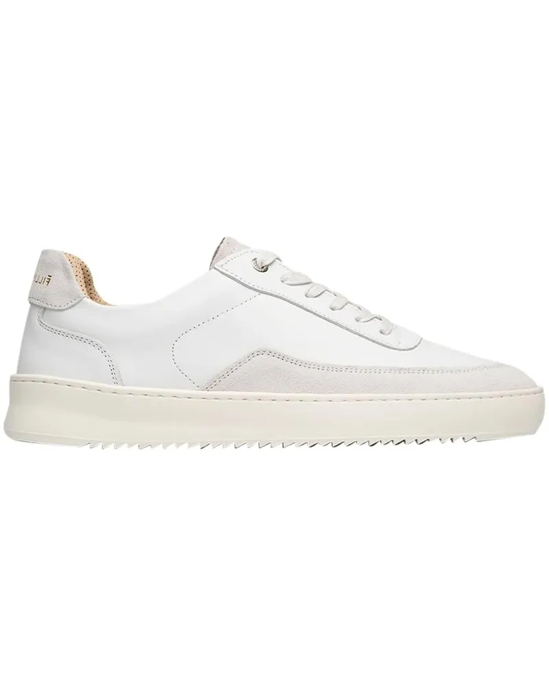 Filling Pieces Low-Top Sneaker Mondo Squash Suede White weiß Weiß