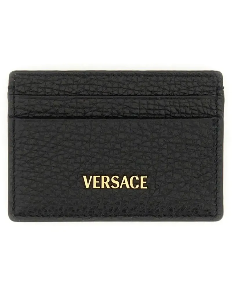 Versace Portemonnaies Card Holder "Myth" schwarz Schwarz