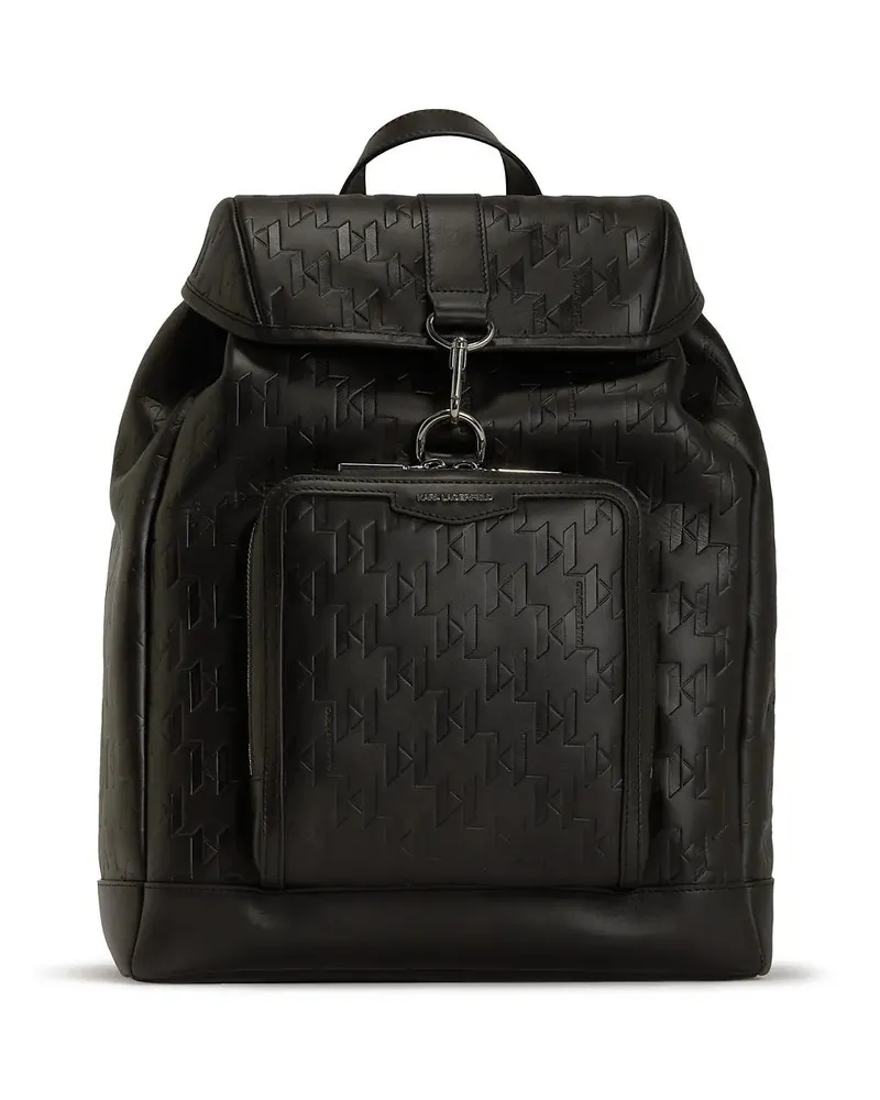 Karl Lagerfeld Rucksäcke K/LOOM RUCKSACK AUS LEDER schwarz Schwarz
