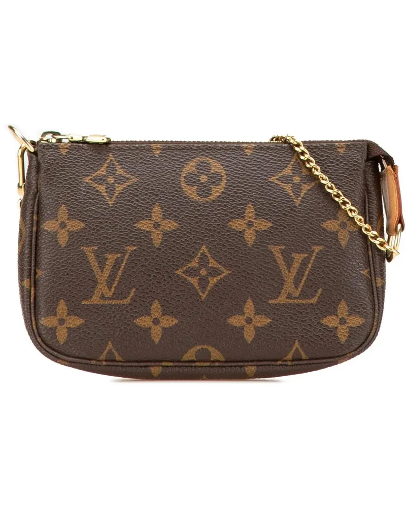 Louis Vuitton Crossbody Bags Monogram Mini Pochette Accessoires braun Braun